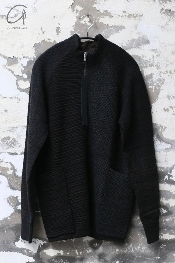 DEVOA 24 Autumn and Winter Zipper Wool Sweater Japan DVA-KTS-MCCR-DEEP SEA KTS-MCCR